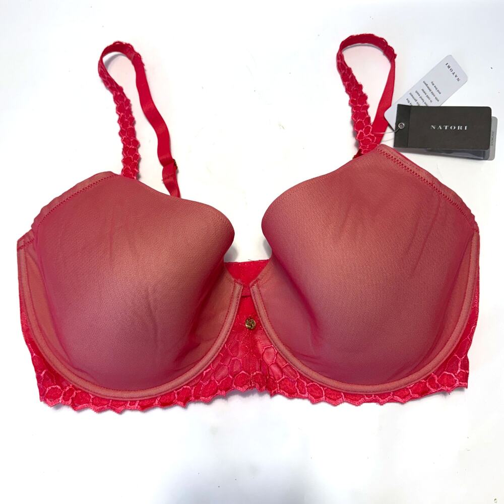 Natori NWT Showcase Full Fit Contour Underwire Bra Passion Pink 38DDD